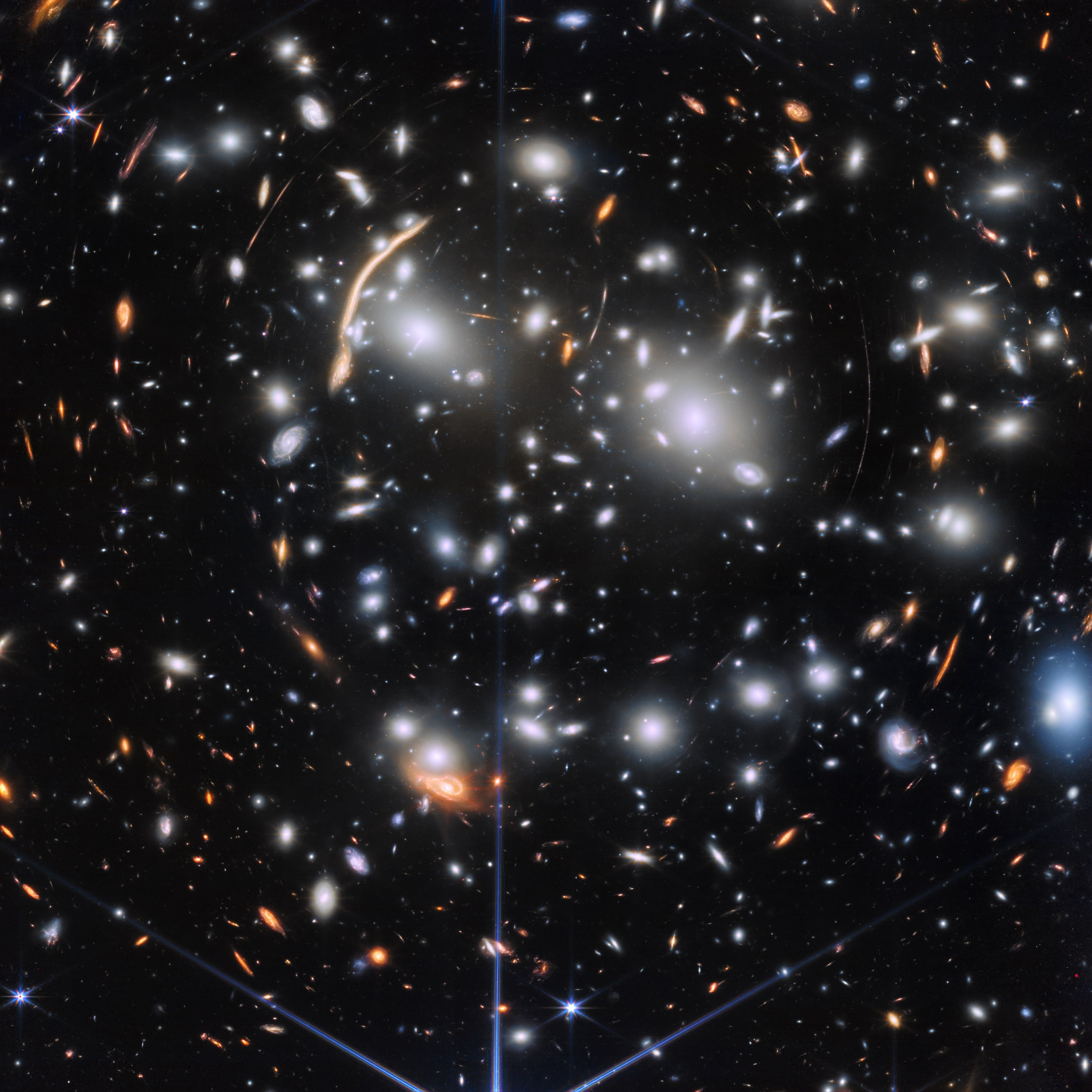 Colour image of the galaxy cluster Abell 370